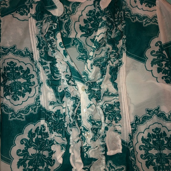 NY&Co. Tunic Style Boho Dress Shirt - Picture 2 of 4